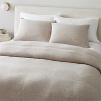 European Flax Linen Full/Queen Duvet, White