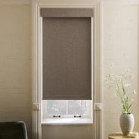 Basketweave Blackout Cordless Shade, Light Khaki, 48Lx20W