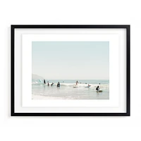 Surf School by Kamala Nahas, White Wood Frame, Full Bleed, 20"x16"