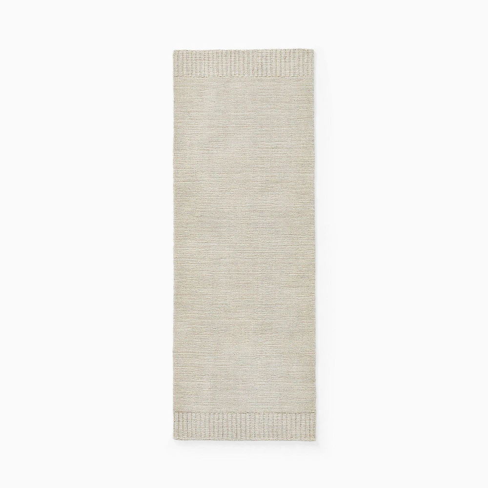 Chip & Dent: Ojai Handwoven Wool Rug, Alabaster