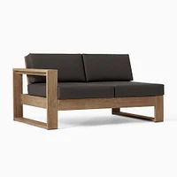 Portside Left-Arm Sofa, Weathered Gray, Alabaster