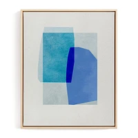 blue abstraction by Weronika Sumak, White Wood Frame, Full Bleed, 8x10