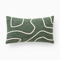 Outdoor Abstract Roping Pillow, 12x21