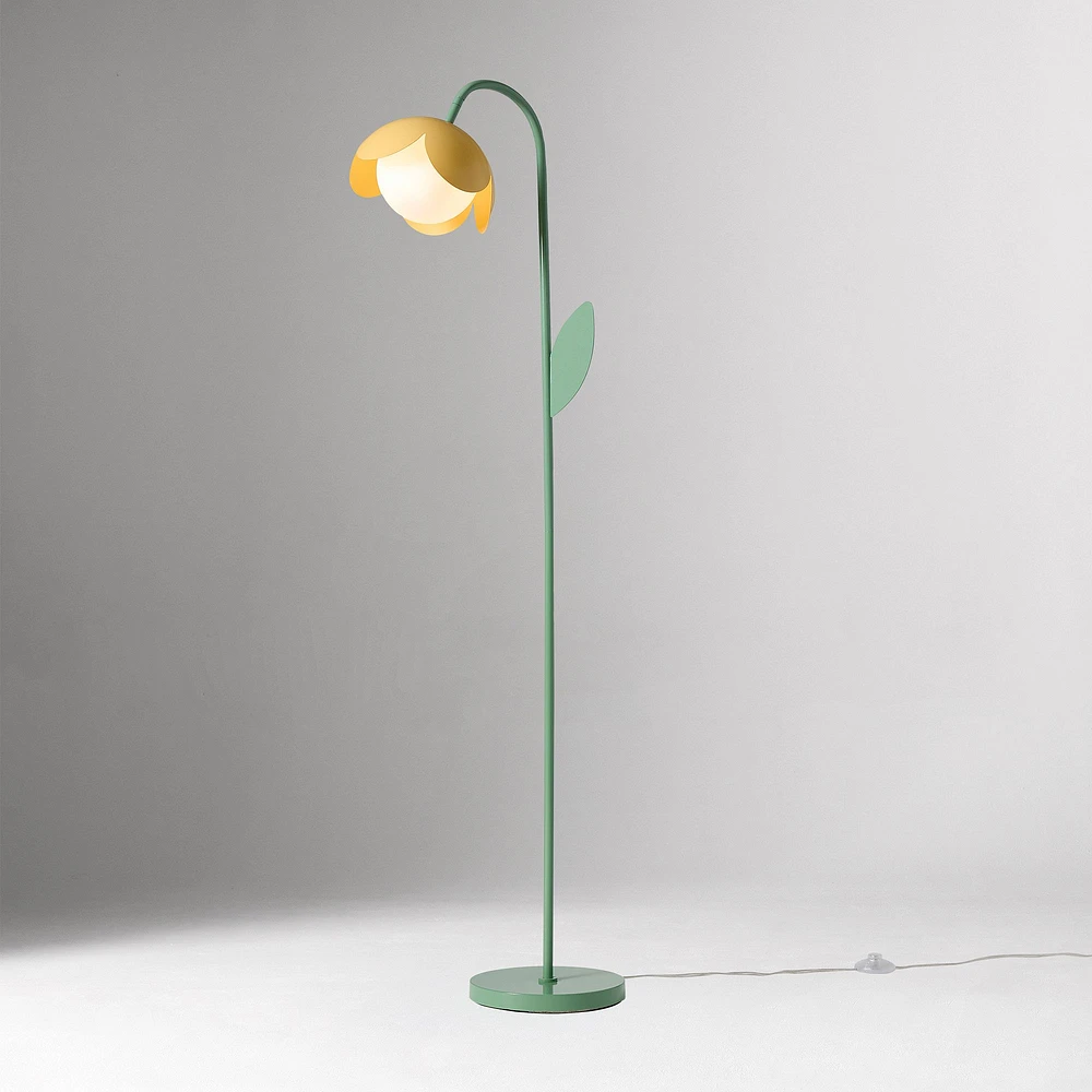 Flower Floor Lamp, Ochre