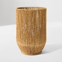 Lena Raffia Lantern, Natural, Small