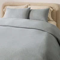 European Flax Linen Full/Queen Duvet, White