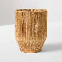 Lena Raffia Lantern, Natural, Small