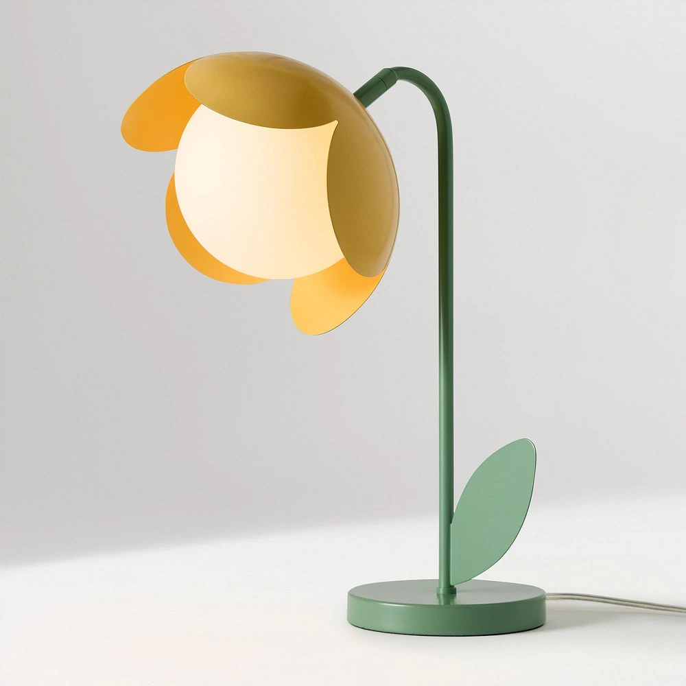 Flower Table Lamp Ochre