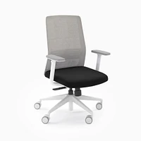 Amq Bodi Chair, Black Frame, Era Cobalt, Hard Floors