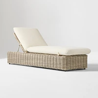 Westport Outdoor Chaise Lounge, Natural, Alabaster