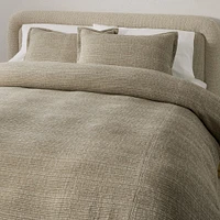 Chandler Ribbed Duvet, Full/Queen, White