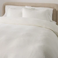 Chandler Ribbed Duvet, Full/Queen, White