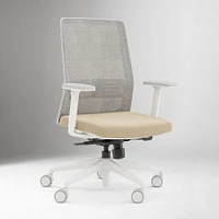 Amq Bodi Chair, Black Frame, Era Cobalt, Hard Floors