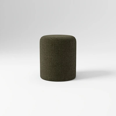 Auburn Ottoman Poly Perf Distressed Velvet Juniper Concealed Supports