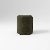 Auburn Ottoman Poly Perf Distressed Velvet Juniper Concealed Supports