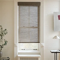 Custom Natural Stripe Sheer Shade, 48Lx20W, Sand