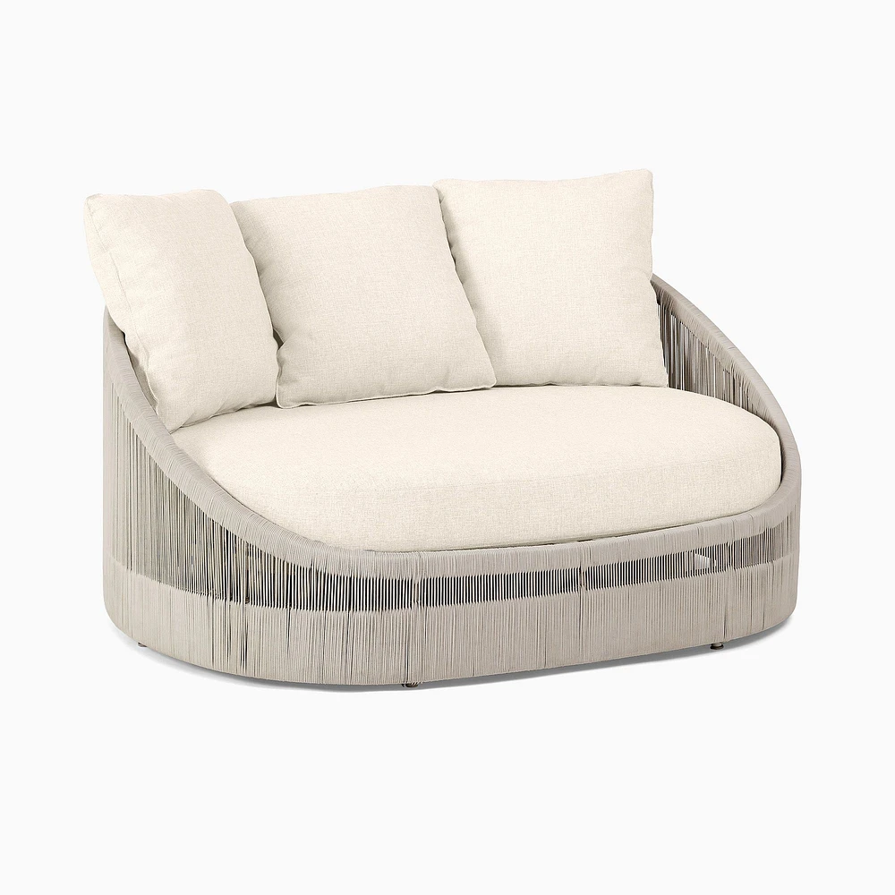 Porto Outdoor Statement Lounge Chair, Warm Cement