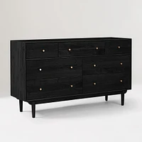 Keira 7 Drawer Dresser, 60", Acacia Solid Blonde