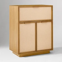 Douglas Bar Cabinet, 32", Acacia Solid Blonde