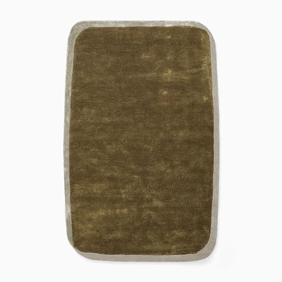 Balsa Wool Tencel Rug, 5'x8', Juniper