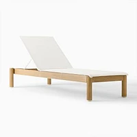 Cusco Outdoor Chaise Lounger, Reef, Textilene White