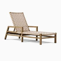 Granada Outdoor Chaise Lounge, Reef, Pumice Webbing