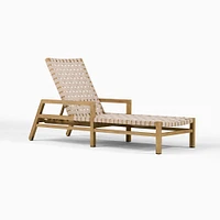 Granada Outdoor Chaise Lounge, Reef, Pumice Webbing