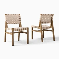 Granada Outdoor Dining Chair, Reef, Pumice Webbing, Set of 2