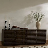 Tussac 78" Media Console, Matte Brown