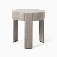 Portside 20" Concrete Side Table, Concrete,Wood, Reef