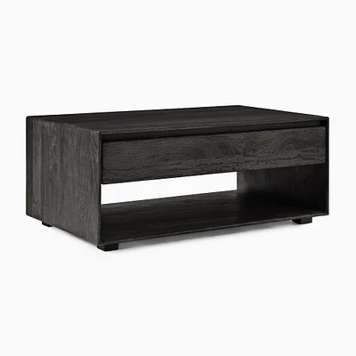 Anton 42" Storage Coffee Table, Burnt Wax