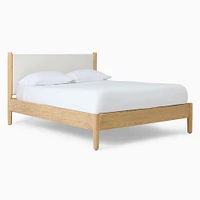 Hargrove Upholstered Standard Bed, Yarn Dyed Linen Weave, Alabaster, Dune, Full