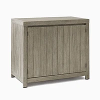 Portside Outdoor Two Door Cabinet, Driftwood