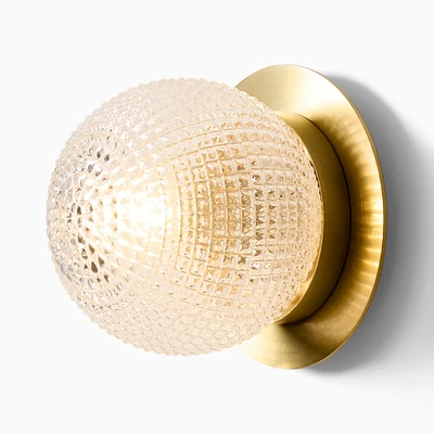 Edie Prismatic Sconce, Antique Brass