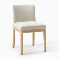 Open Box: Hargrove Side Chair, Yarn Dyed Linen Weave, Alabaster, Dune