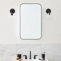 Seamless Medicine Cabinets, 16.5''x27.5'', Antique Brass