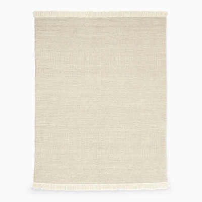 Open Box: Tweed Flatweave Dhurrie Rug, 6x9, Sand