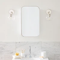 Seamless Medicine Cabinets, 16.5''x27.5'', Antique Brass