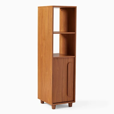 Gemini Desk System StorageOpen/Closed Shelf Cool Walnut