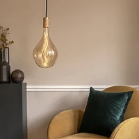 Tala Brass Pendant With Voronoi III Bulb