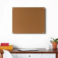 Modern Cork Board, Black Hardware, Mini