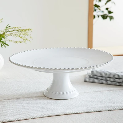 Pearl White Cake Stand Pearl White