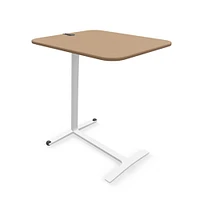 Steelcase Campfire Skate Table, Midnight Metallic Base, Oak