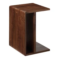 Hiroki 12.5" Side Table, Walnut