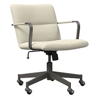 Cooper Mid-Century Office Chair, Saddle Leather, Nut