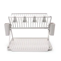 Brabantia Foldable Dish Rack, Light Gray