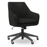 Helvetica Office Chair, Old Saddle Leather, Dark Bronze