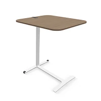 Steelcase Campfire Skate Table, Midnight Metallic Base, Oak