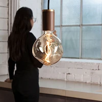 Tala Brass Pendant With Voroni I Bulb