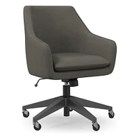 Helvetica Office Chair, Old Saddle Leather, Dark Bronze